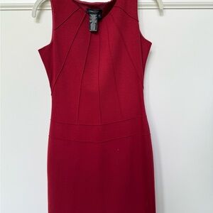 Elegant Red Sleeveless Dress